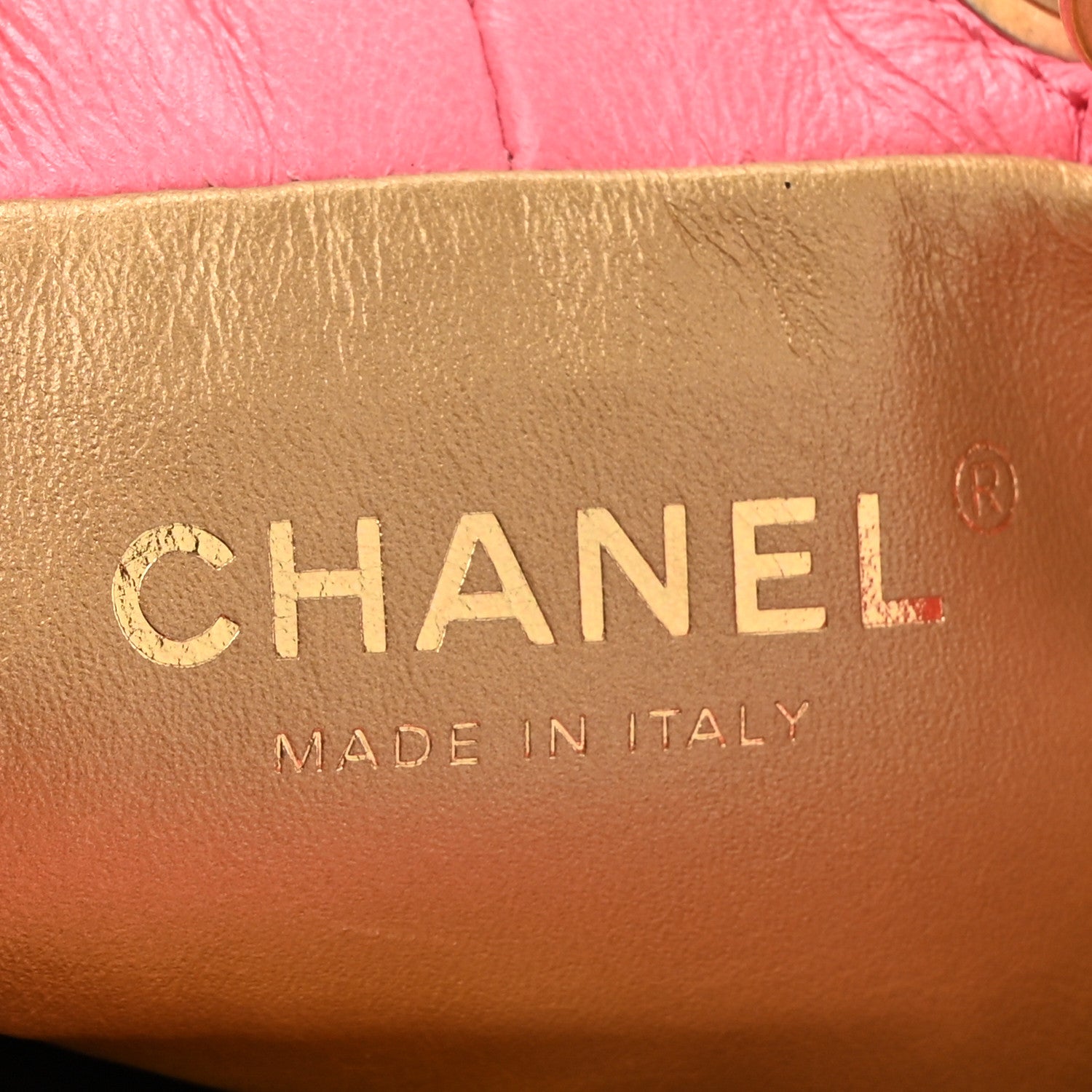 Chanel Lambskin Quilted Pearl Crush Drawstring Bag Pink 6 of 12