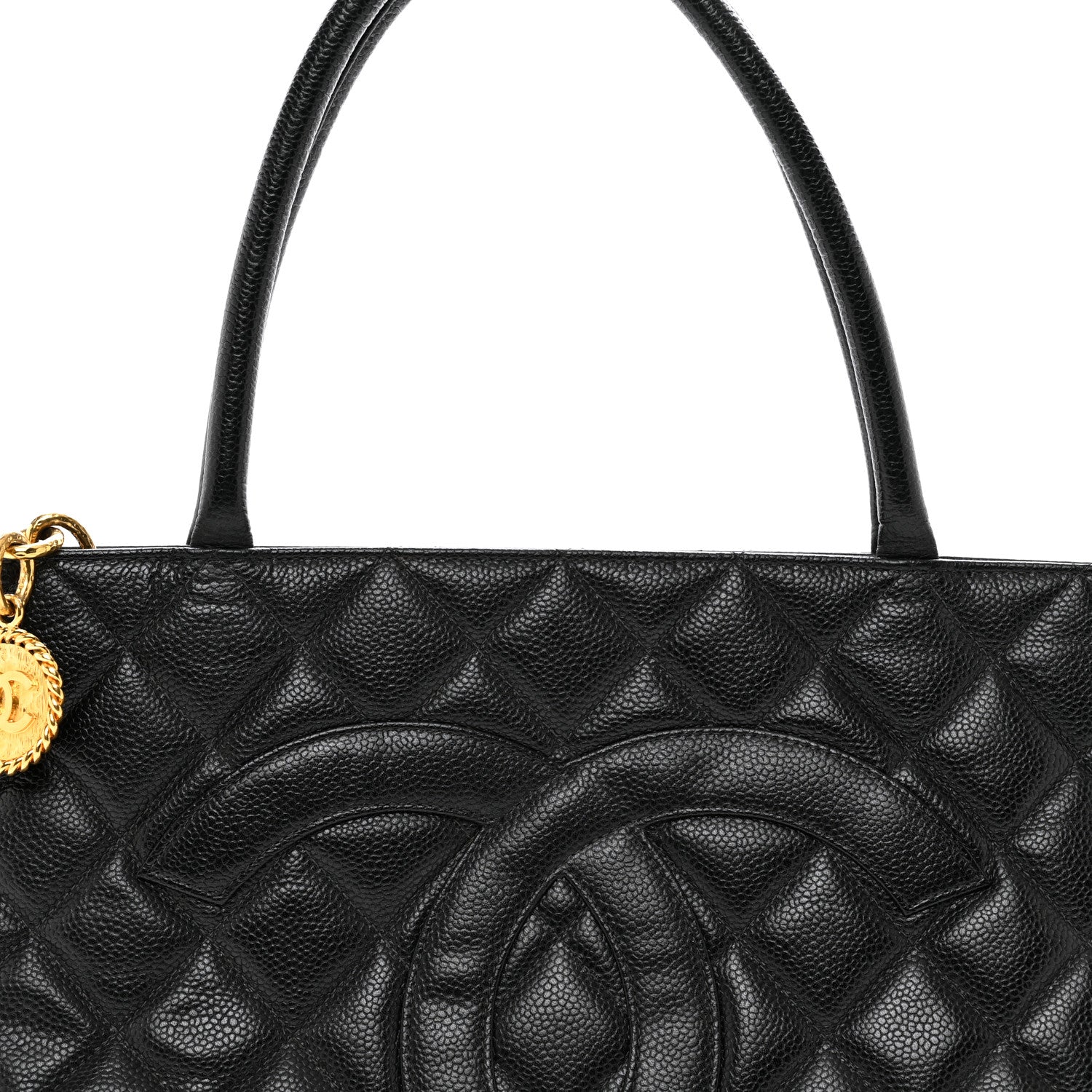 Chanel Caviar Quilted Medallion Tote Black 5 of 10