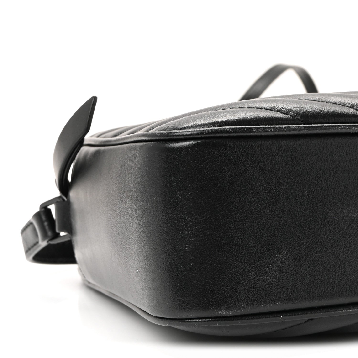 Saint Laurent Calfskin Matelasse Monogram Monochrome Lou Camera Bag Black 8 of 9