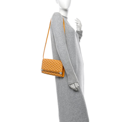 Goyard Goyardine Monte Carlo Bois Clutch With Strap Yellow 2 of 11