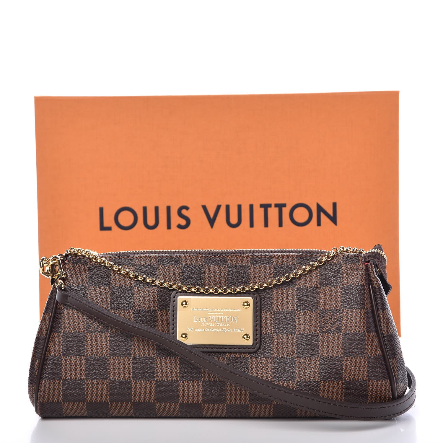 Louis Vuitton Damier Ebene Eva Clutch 8 of 8