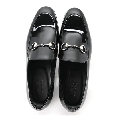 Gucci Vernice Crystal Horsebit Mens Jordaan Loafers 8 Black 2 of 10