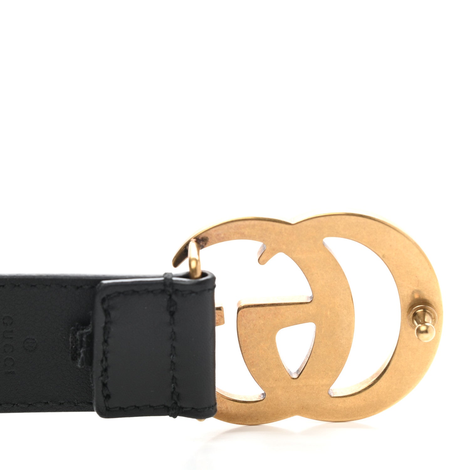Gucci Calfskin Double G 30mm Belt 80 32 Black 4 of 6