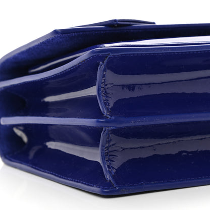 Saint Laurent Patent Small Monogram Sunset Royal Blue 9 of 10