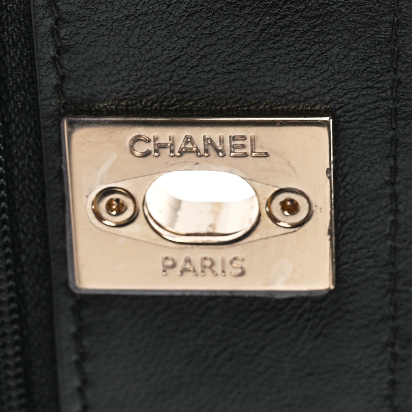 Lambskin Quilted Trendy CC Wallet On Chain WOC Black