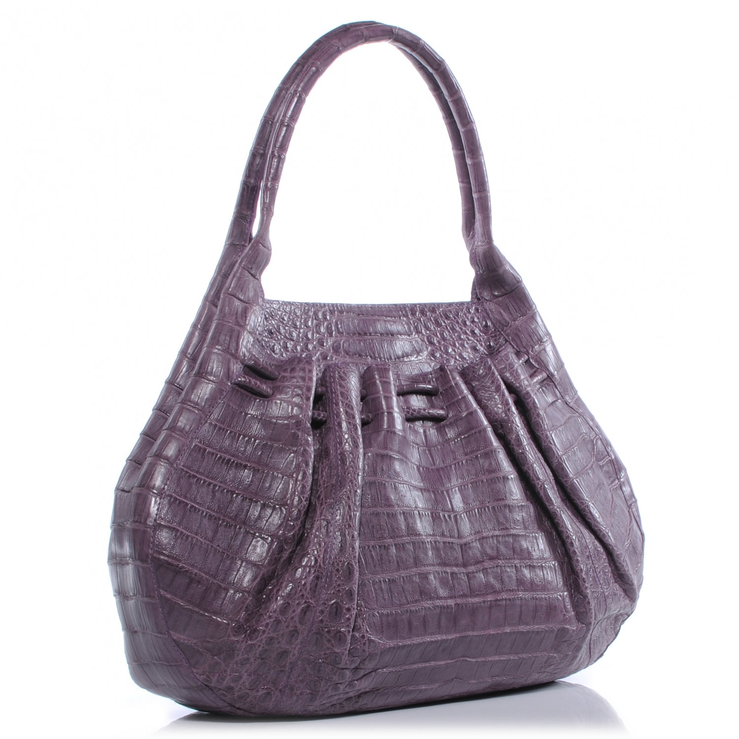 Nancy Gonzalez Crocodile Satchel Purple 3 of 7