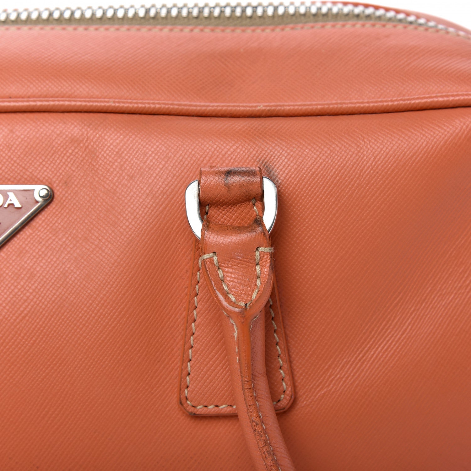 Prada Saffiano Bauletto Papaya 11 of 19