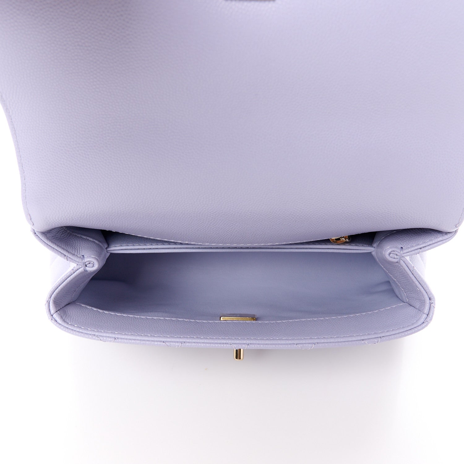 Chanel Caviar Quilted Mini Coco Handle Flap Light Purple 5 of 11