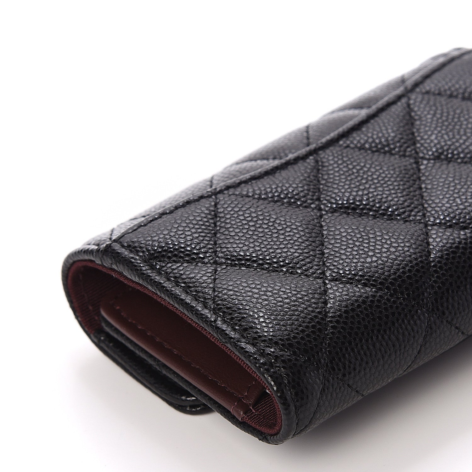 Chanel Caviar Quilted Classic 4 Key Holder Wallet Black 5 of 11