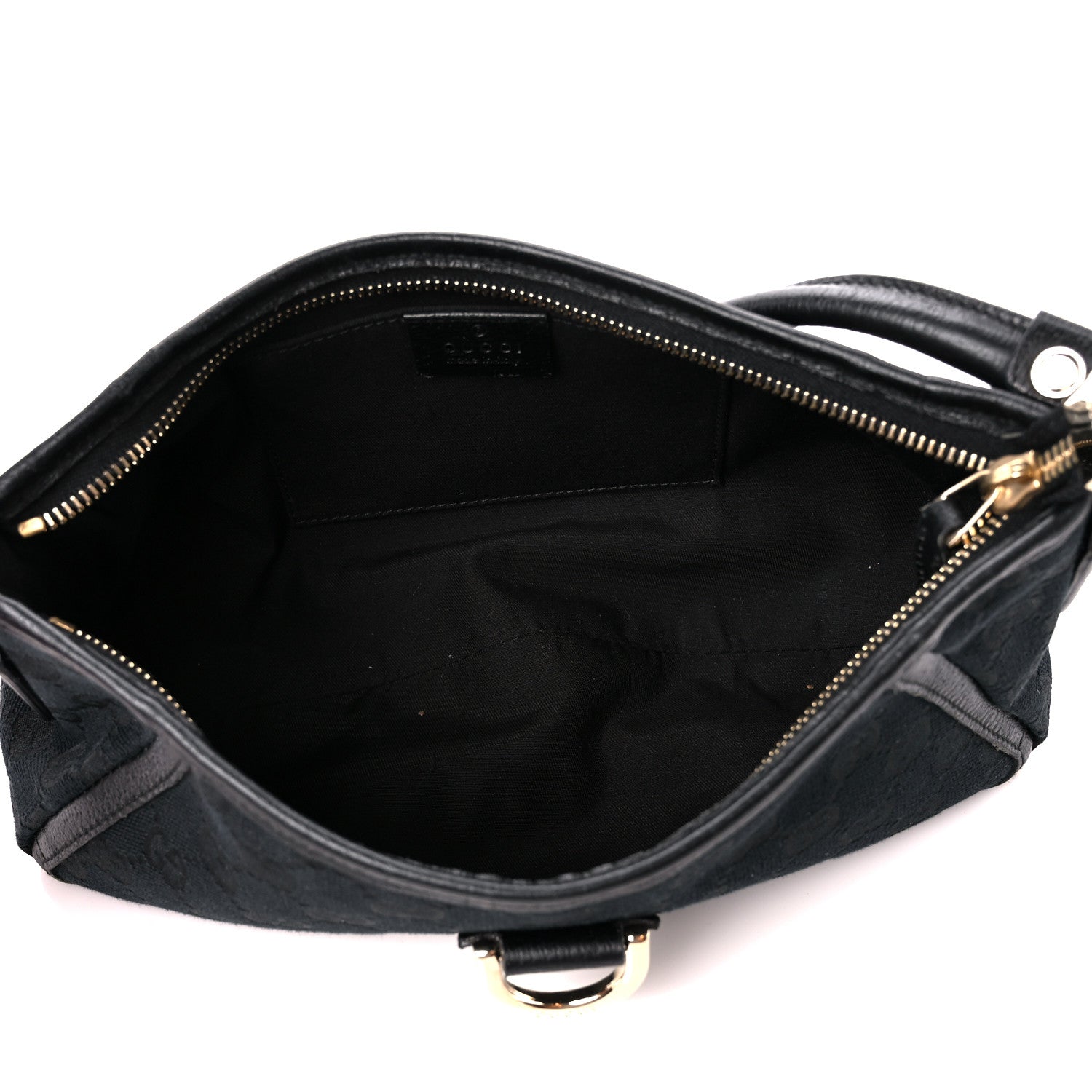 Gucci Monogram D Ring Abbey Pochette Black 5 of 11
