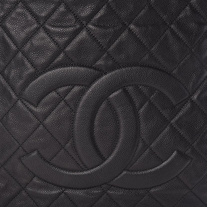 Chanel Caviar Quilted Expandable Zip Shoulder Bag Black 10 of 11