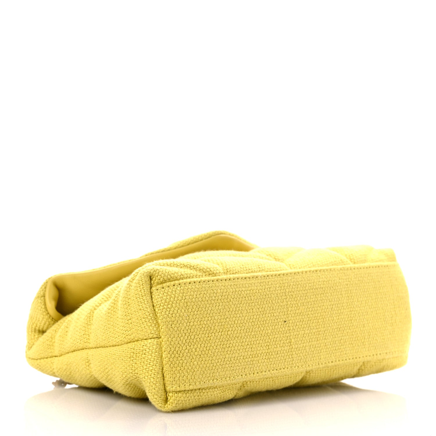 Saint Laurent Canvas Quilted Toy Loulou Puffer Monogram Chain Satchel Jaune Citron 3 of 9
