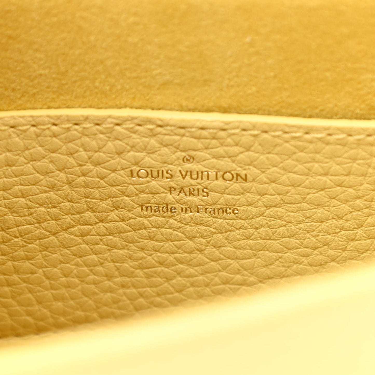 Taurillon Smooth Calfskin Scrunchie Twist One Handle PM Yellow