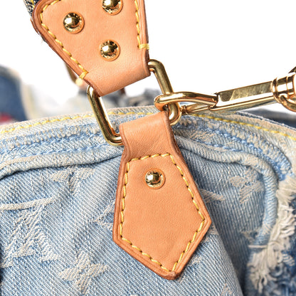 Louis Vuitton Denim Patchwork Cabby Tote Blue 16 of 16