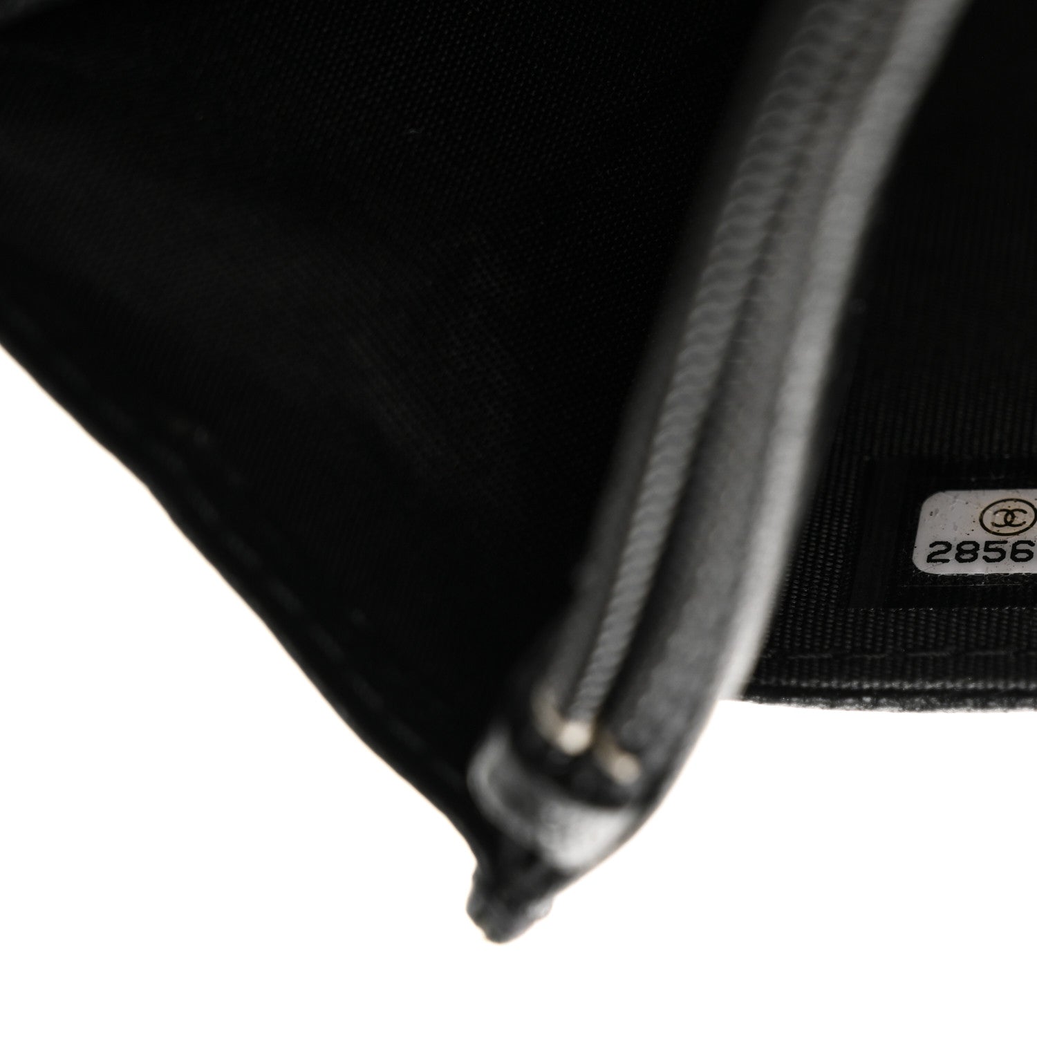 Chanel Caviar Sheepskin Chevron Quilted Vintage Mademoiselle Wallet On Chain WOC Black 8 of 11