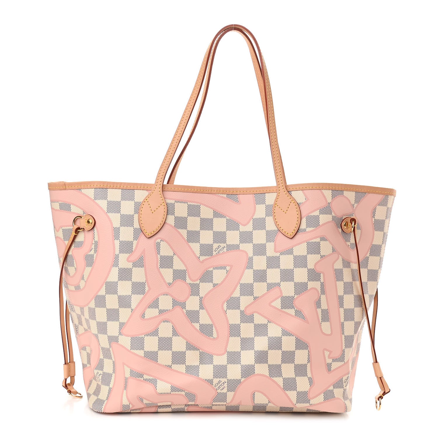 Louis Vuitton Damier Azur Tahitienne Neverfull MM 3 of 10