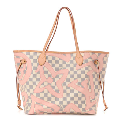 Louis Vuitton Damier Azur Tahitienne Neverfull MM 3 of 10