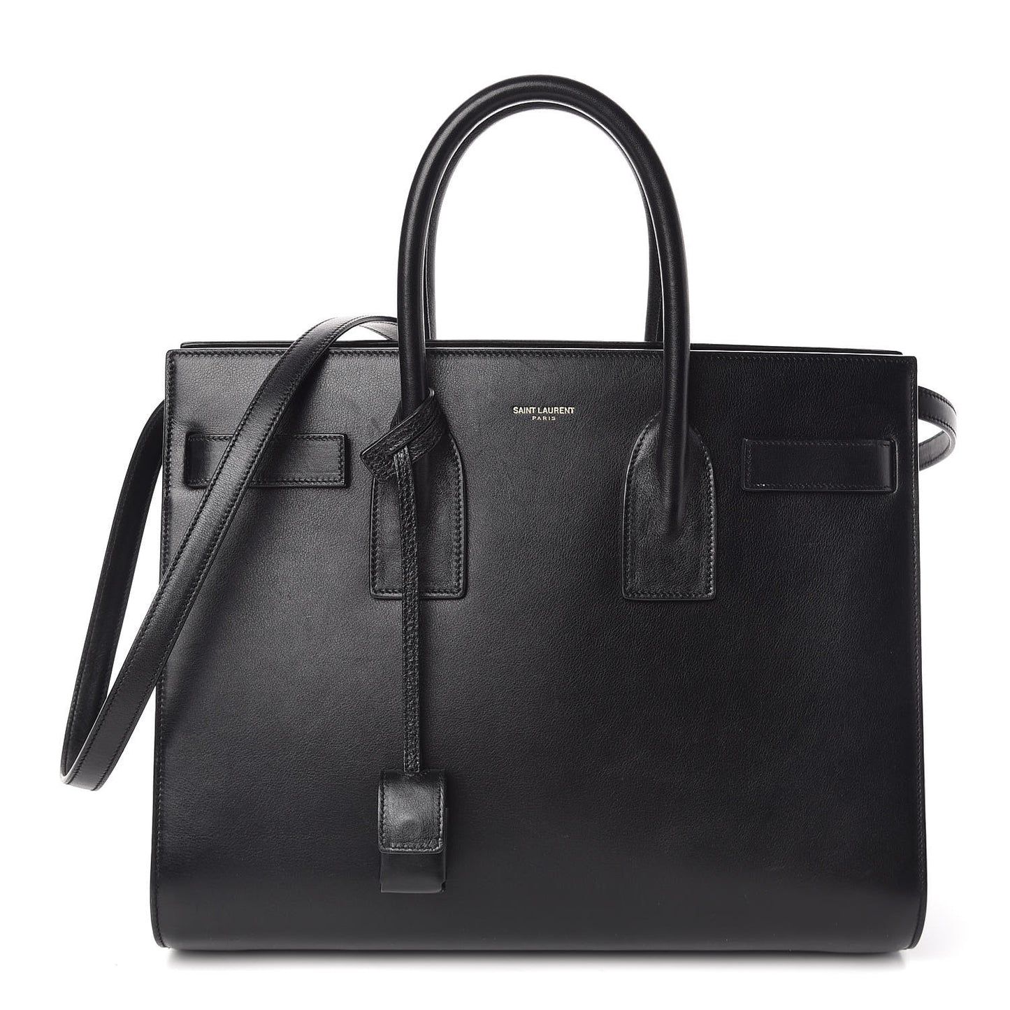 Calfskin Small Sac De Jour Black