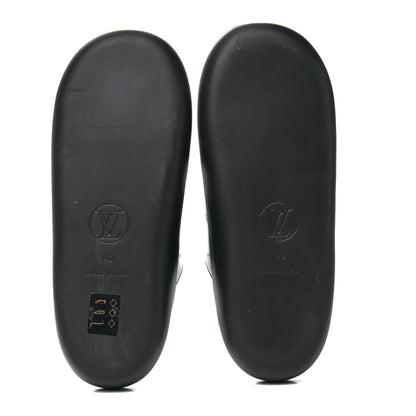 Louis Vuitton Monogram Sunbath Flat Mule Sandals 40 Black 5 of 7