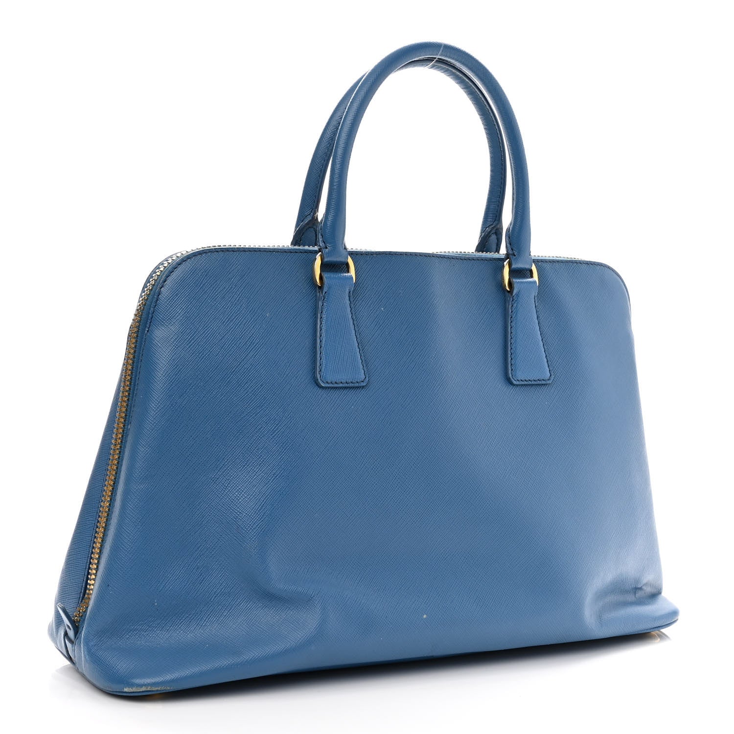 Prada Saffiano Lux Large Promenade Tote Bluette 2 of 15