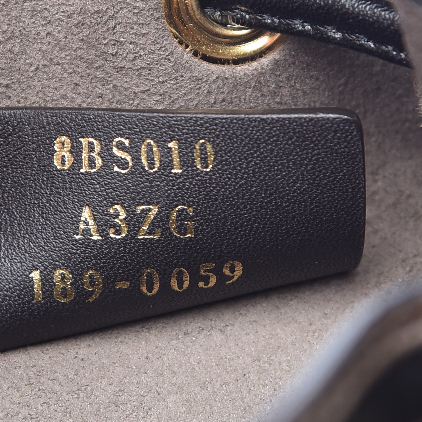 Vitello Liberty F is Fendi Bi-Color FF 1974 Embossed Mini Mon Tresor Bucket Bag Maya Black