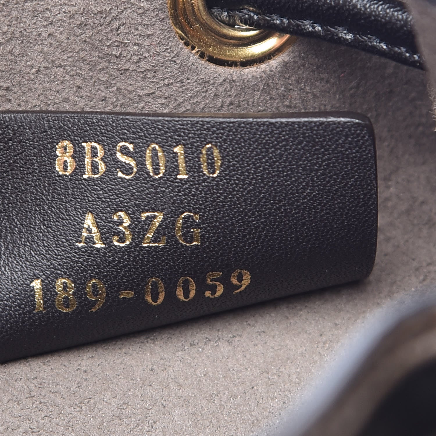 Fendi Vitello Liberty F is Fendi Bi-Color FF 1974 Embossed Mini Mon Tresor Bucket Bag Maya Black 7 of 11