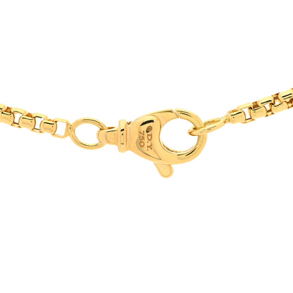 David Yurman 18K Yellow Gold 2.5mm Box Chain Necklace 20" 5 of 5