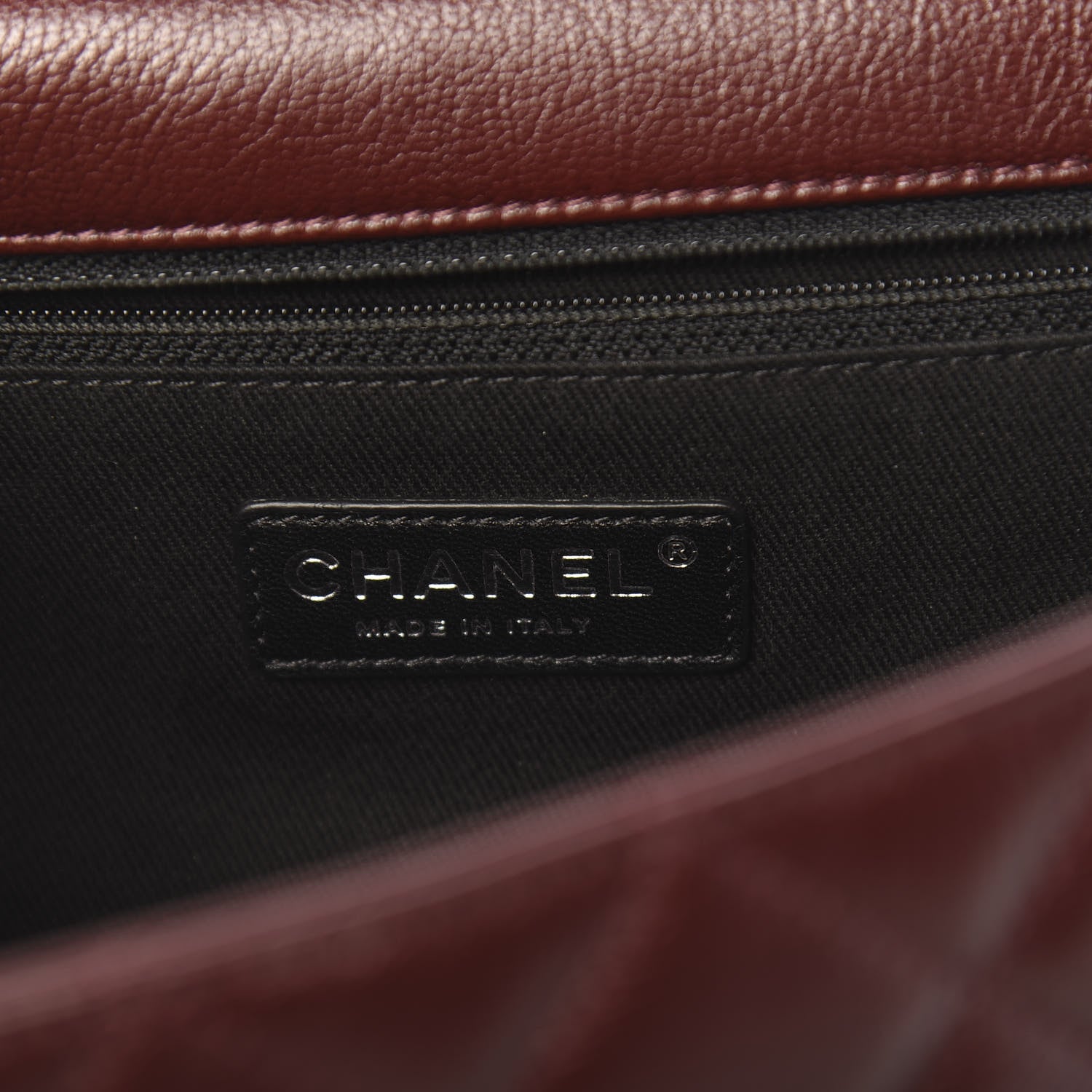 Chanel Goatskin Quilted Large City Rock Flap Burgundy 6 of 10