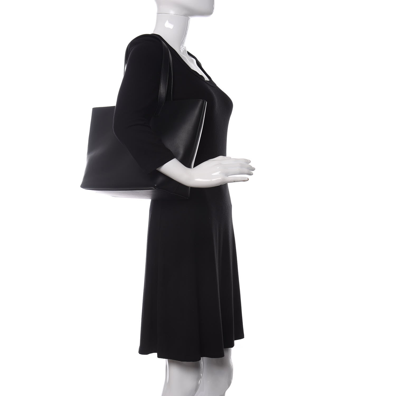 Versace Vitello Virtus Tote Black 2 of 10
