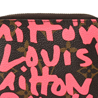 Louis Vuitton Monogram Graffiti Zippy Coin Purse Fuchsia 8 of 9