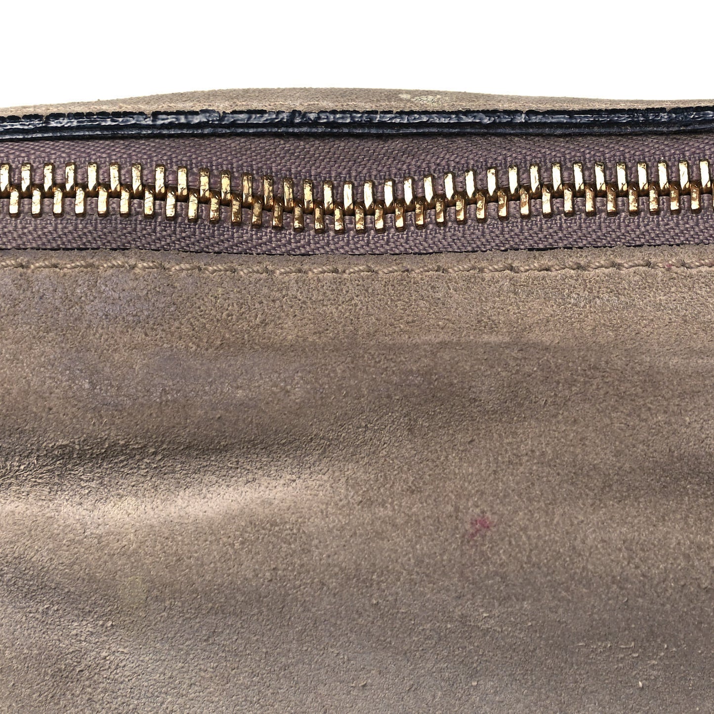 Suede Calfskin Braided Medium Marcie Satchel Motty Grey
