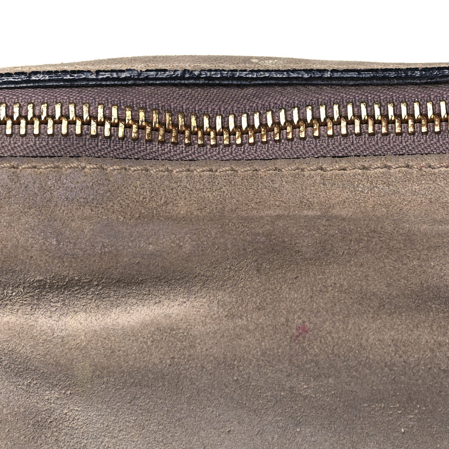 Chloe Suede Calfskin Braided Medium Marcie Satchel Motty Grey 13 of 13