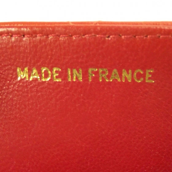Lambskin XL Jumbo Flap Red