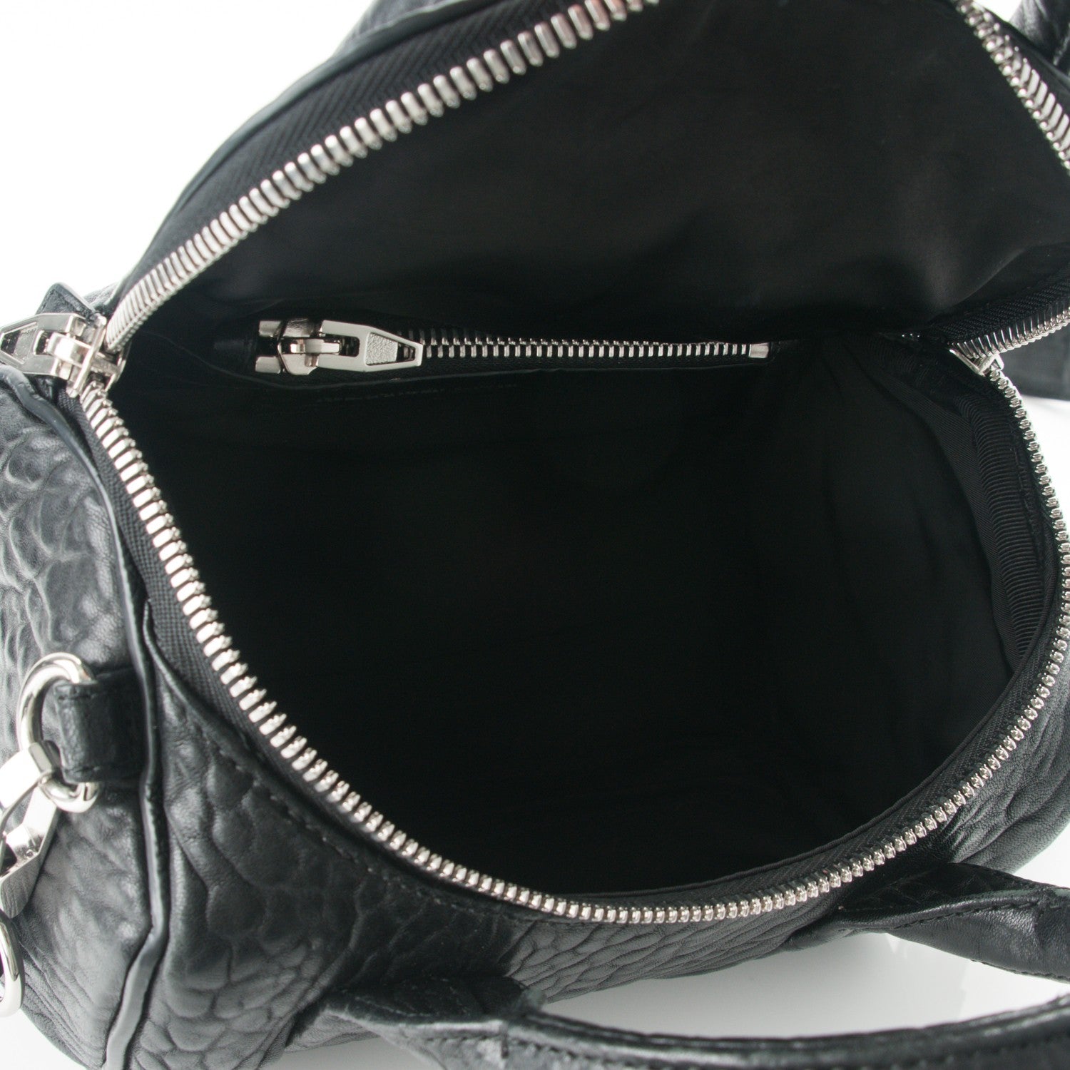 Alexander Wang Pebbled Lambskin Mini Rockie Black Rhodium Hardware 5 of 8