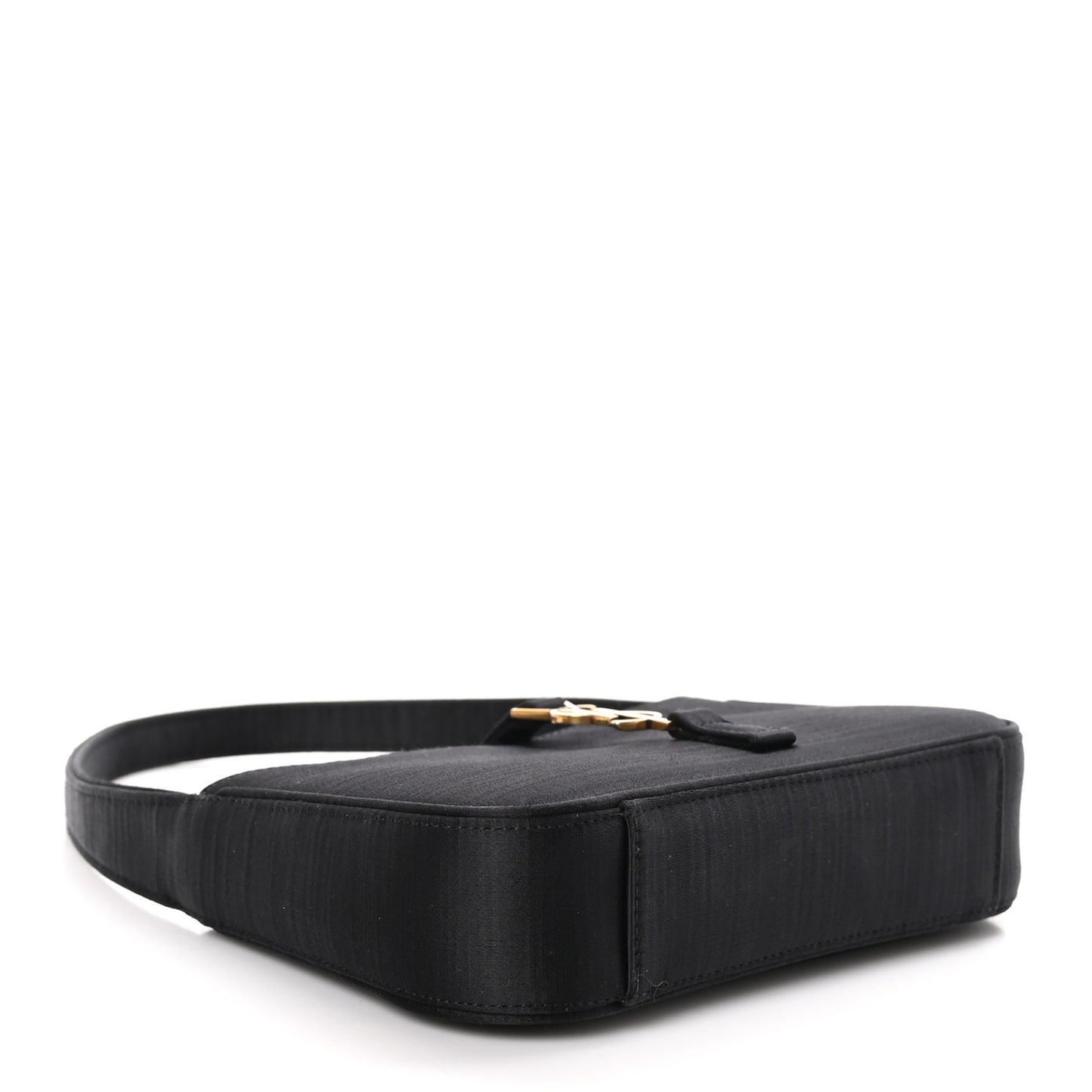 Satin Le 5 A 7 Mini Hobo Black