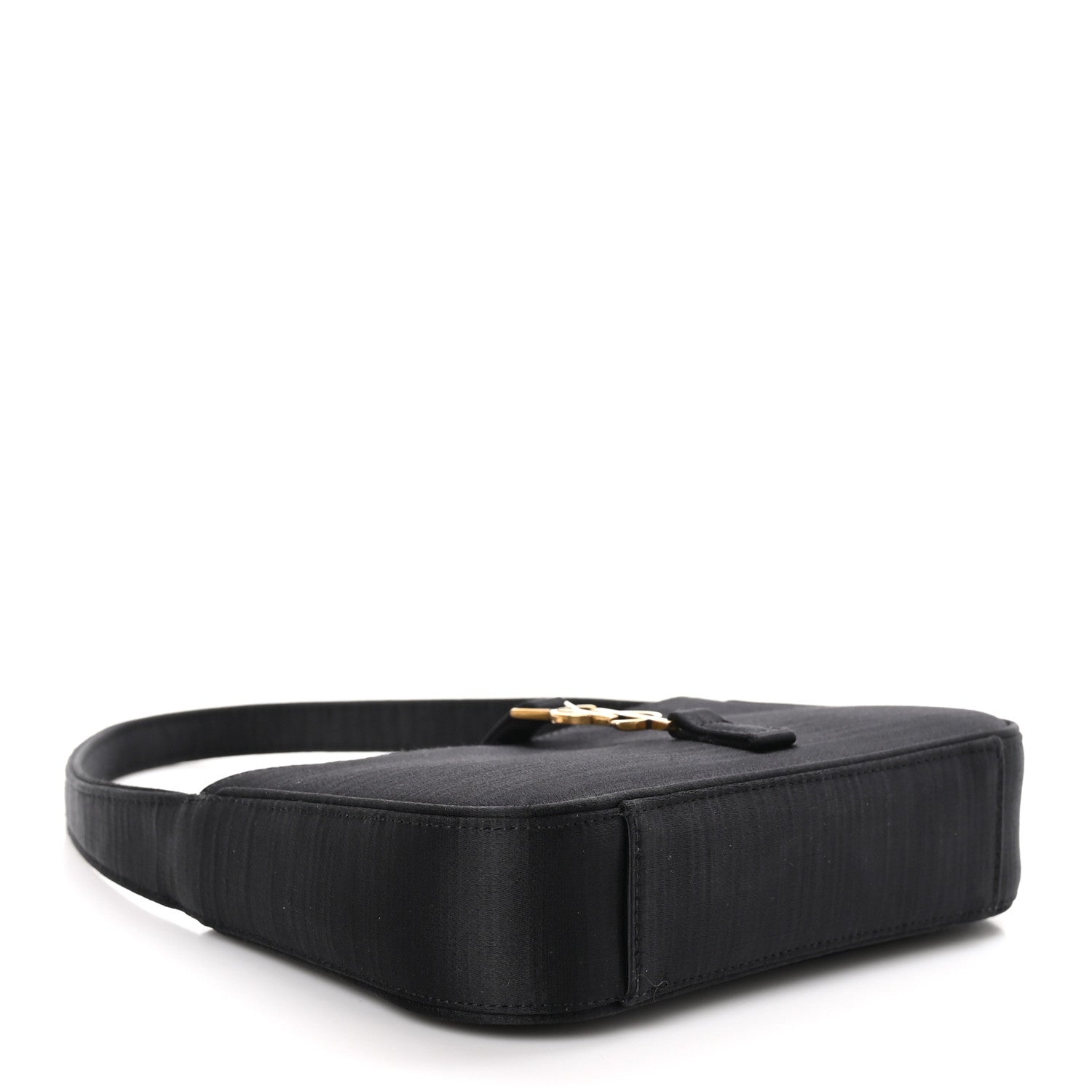 Saint Laurent Satin Le 5 A 7 Mini Hobo Black 4 of 10