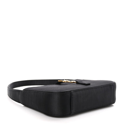Saint Laurent Satin Le 5 A 7 Mini Hobo Black 4 of 10