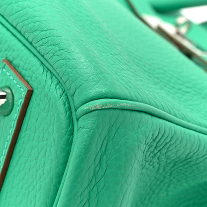 Hermes Taurillon Clemence Birkin 40 Menthe 15 of 20