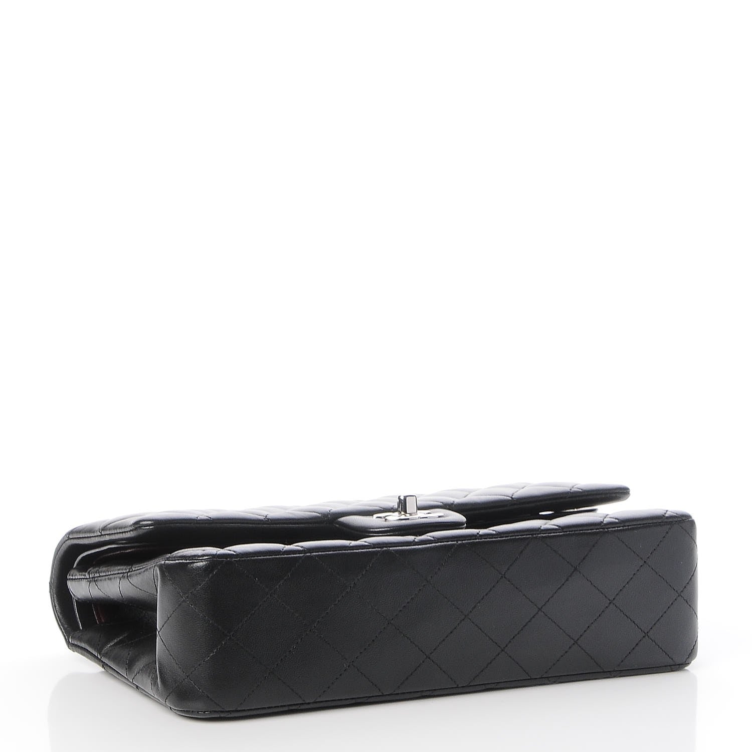 Chanel Lambskin Quilted Medium Double Flap Black 4 of 7