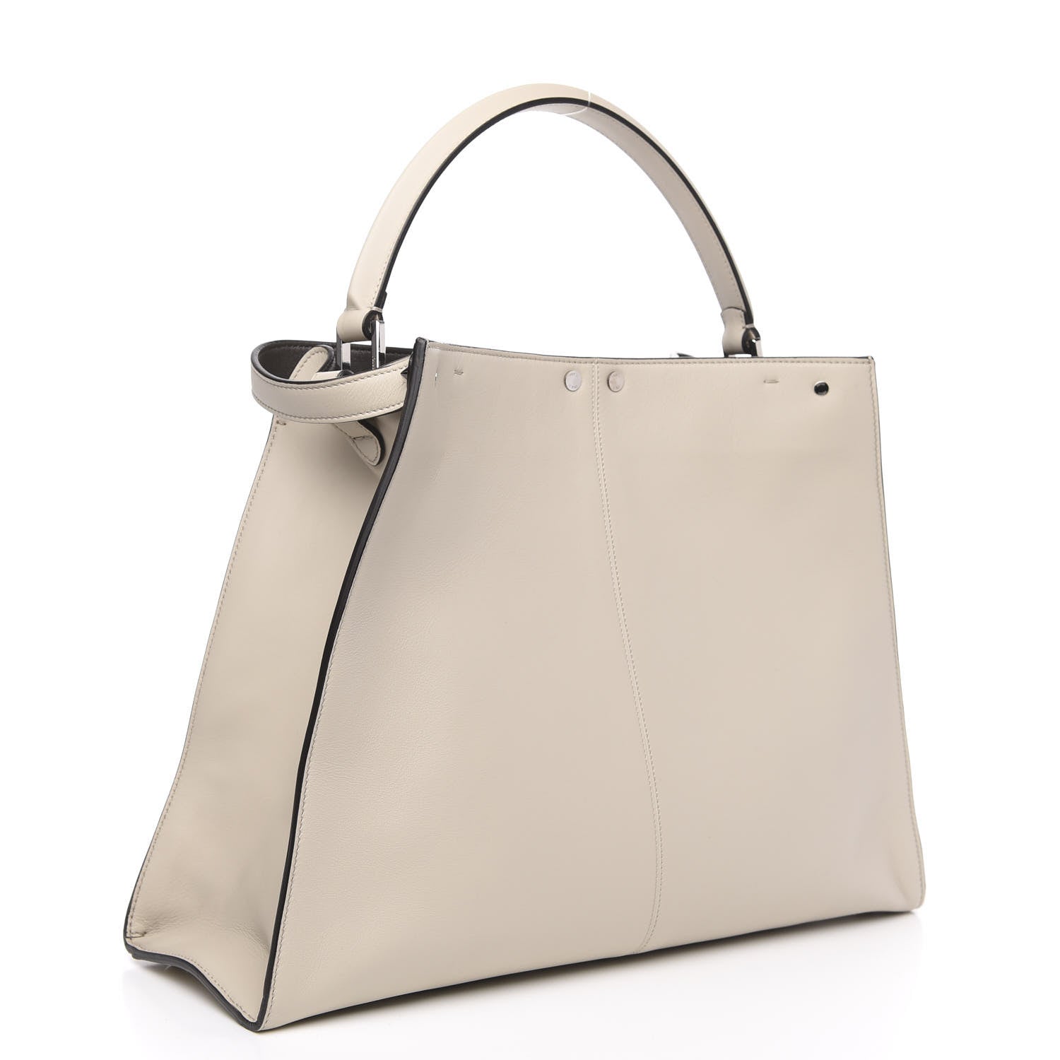 Fendi Vitello Seta Century Large Peekaboo X-Lite Latte Balena 3 of 8