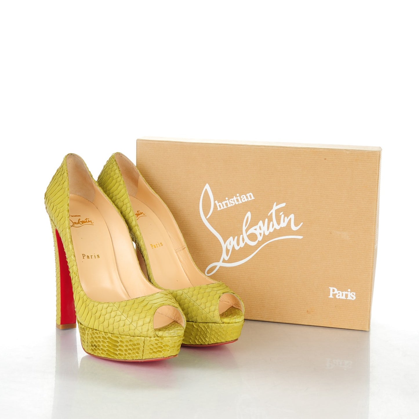 Watersnake Bambou 140 Pumps 41.5 Chartreuse