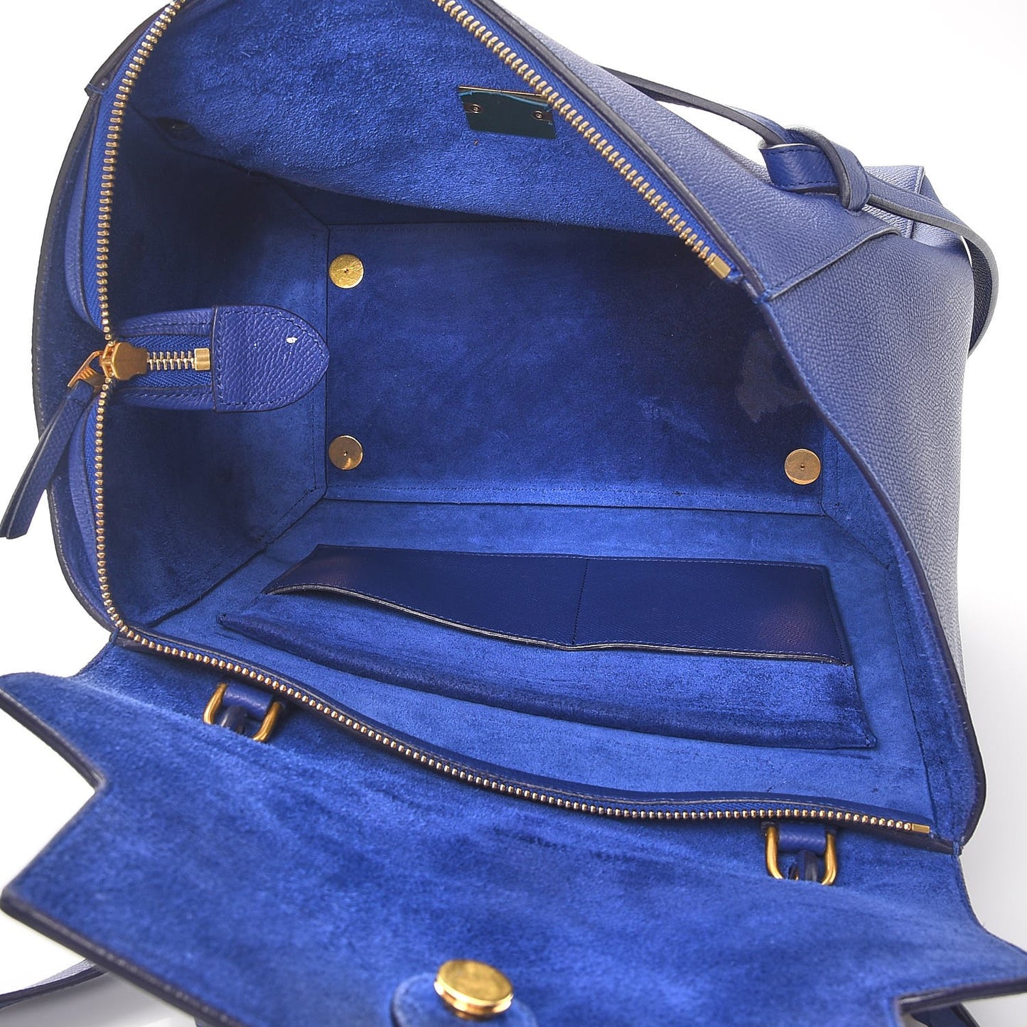 Grained Calfskin Mini Belt Bag Indigo