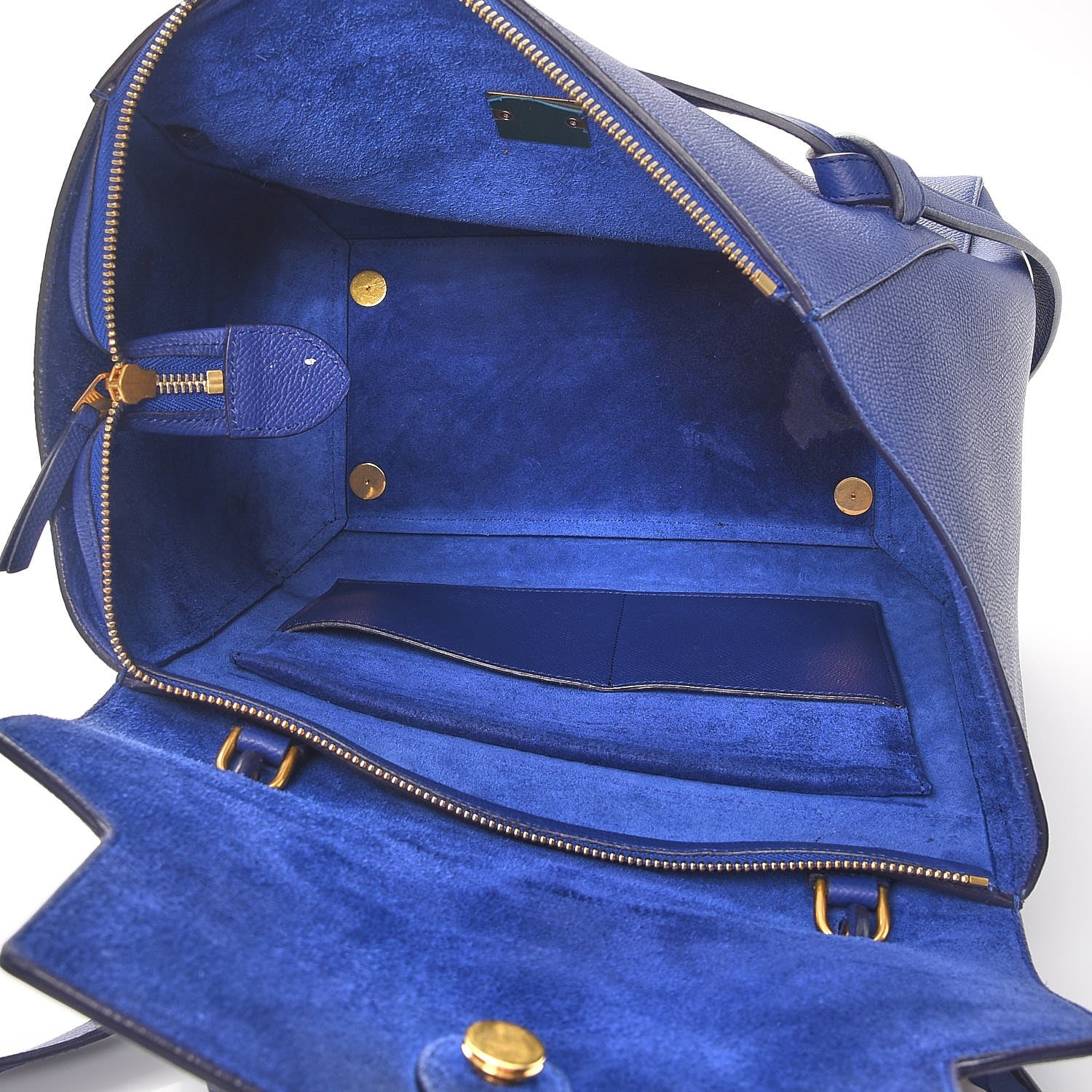 Celine Grained Calfskin Mini Belt Bag Indigo 6 of 19