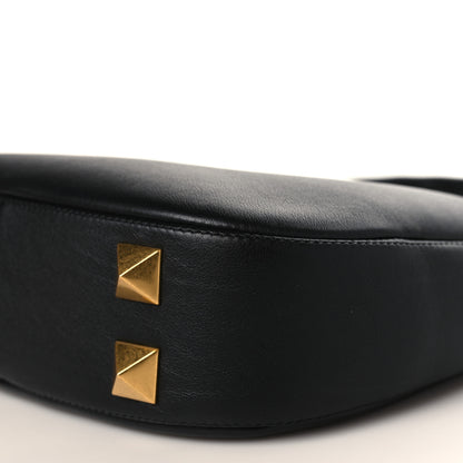 Valentino Garavani Calfskin Stud Sign Zip Hobo Black 7 of 7