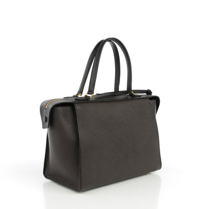 Celine Goatskin Smooth Calfskin Small Ring Bag Dark Taupe 3 of 6