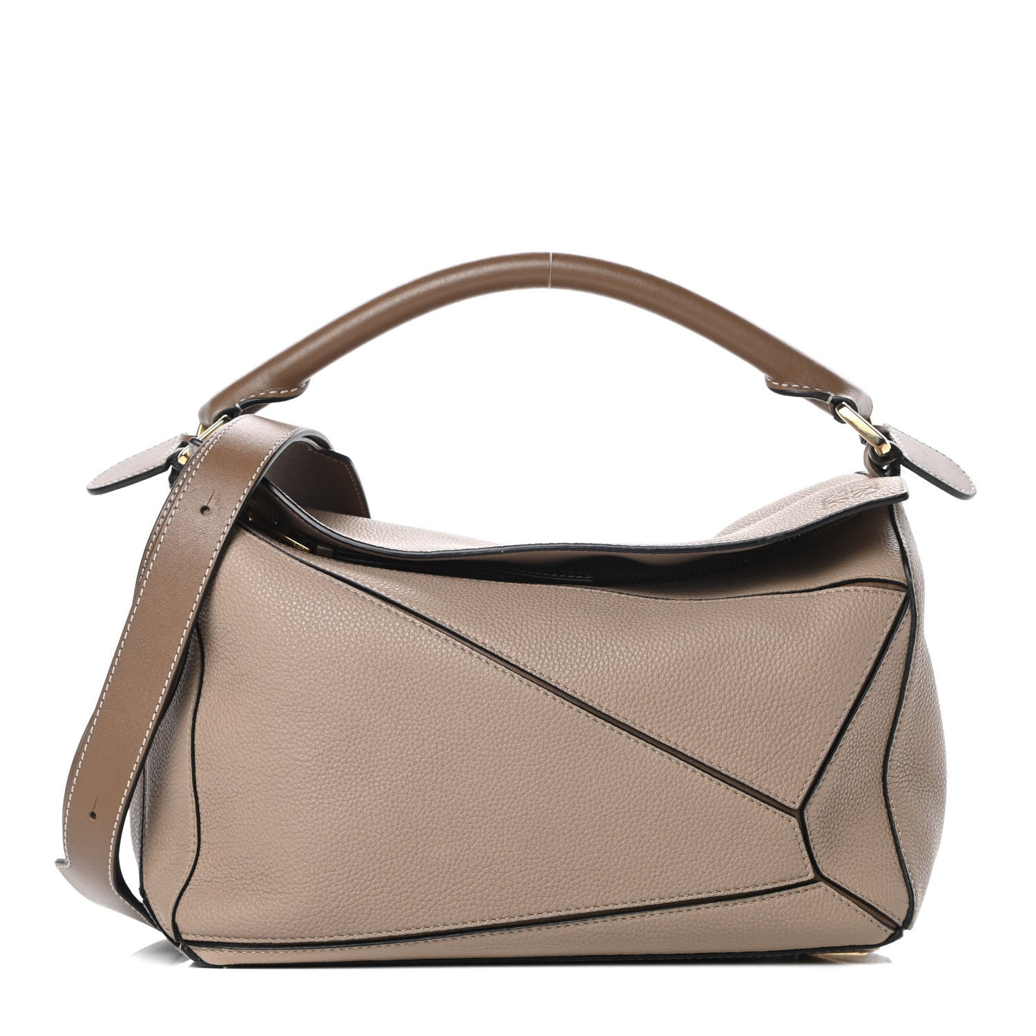 Loewe Calfskin Medium Puzzle Bag Sand Mink 1 of 13