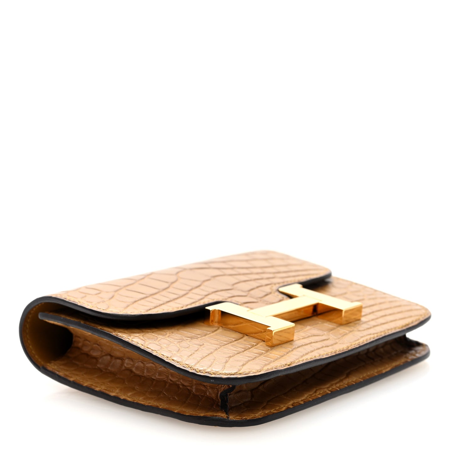 Matte Alligator Constance Slim Wallet Kraft