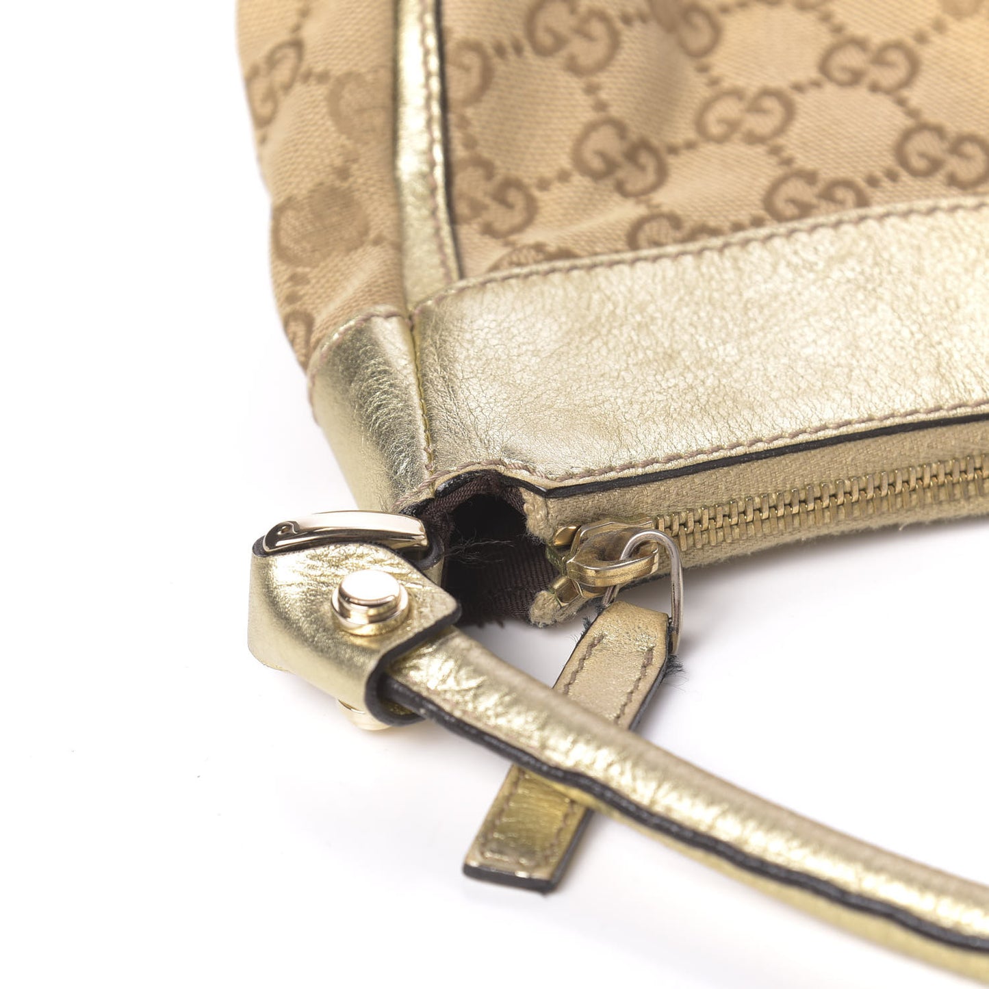 Monogram Large D Gold Hobo Gold