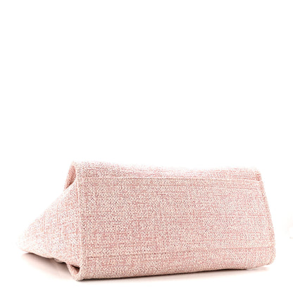 Chanel Lurex Boucle Deauville Medium Tote Pink 4 of 13