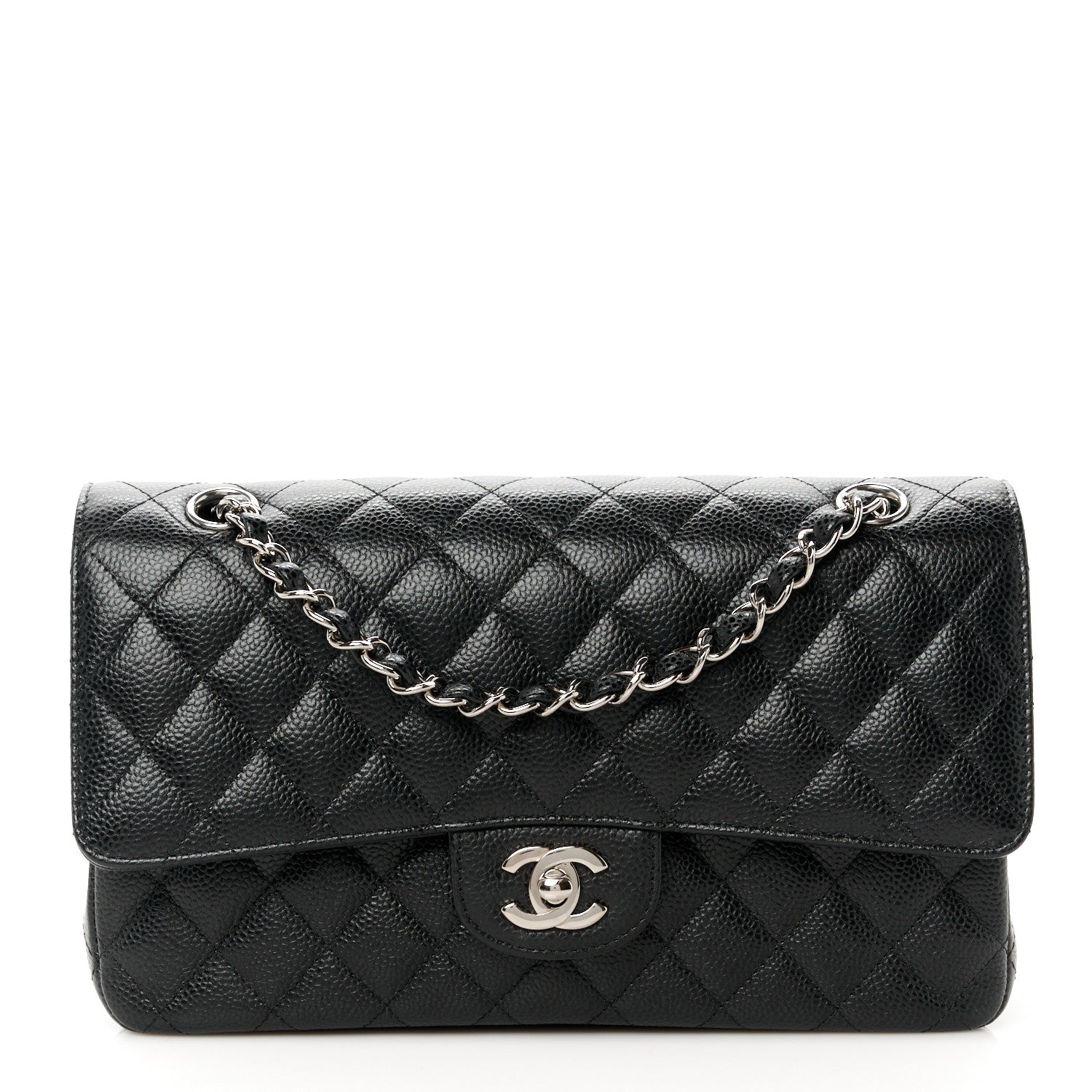 Chanel Caviar Quilted Medium Double Flap Black 1 of 11